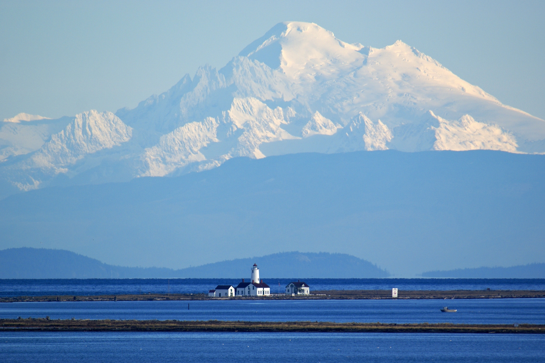 Mt. Baker and the New Dungeness Lighthouse FWS.gov
